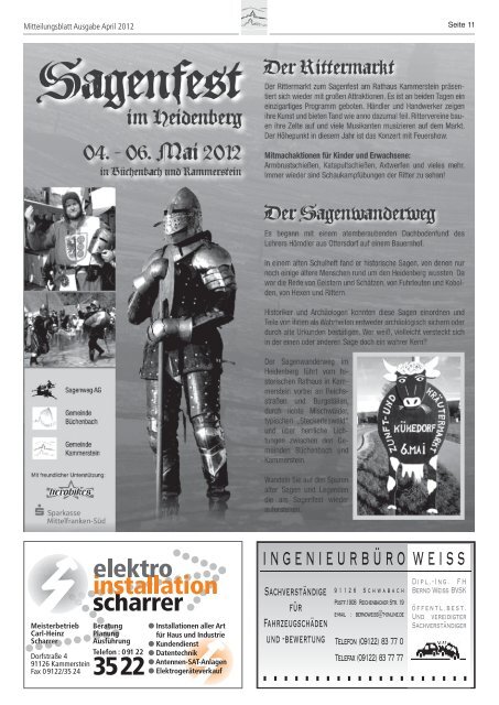 Mitteilungsblatt April 2012 (PDF) - Gemeinde Kammerstein