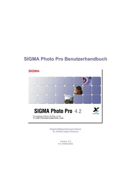 SIGMA Photo Pro Benutzerhandbuch