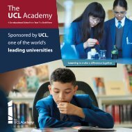 The UCL Academy - Main School Prospectus 