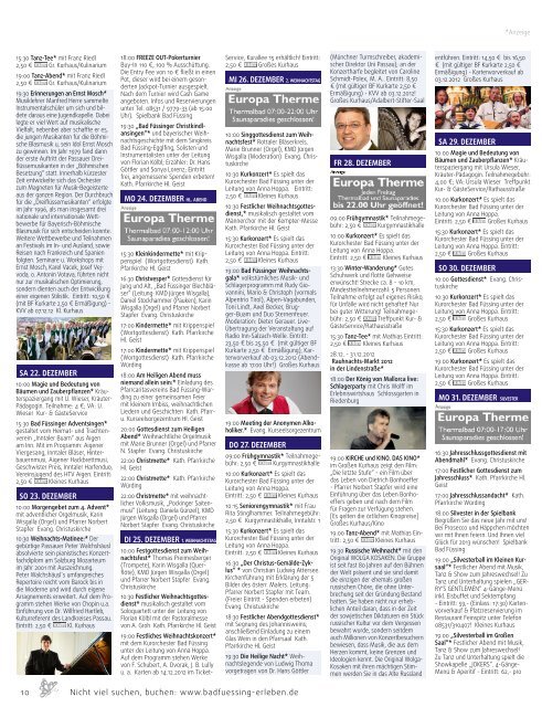 wasistlos badfüssing-magazin - Ausgabe Dez/Jan 2012/2013