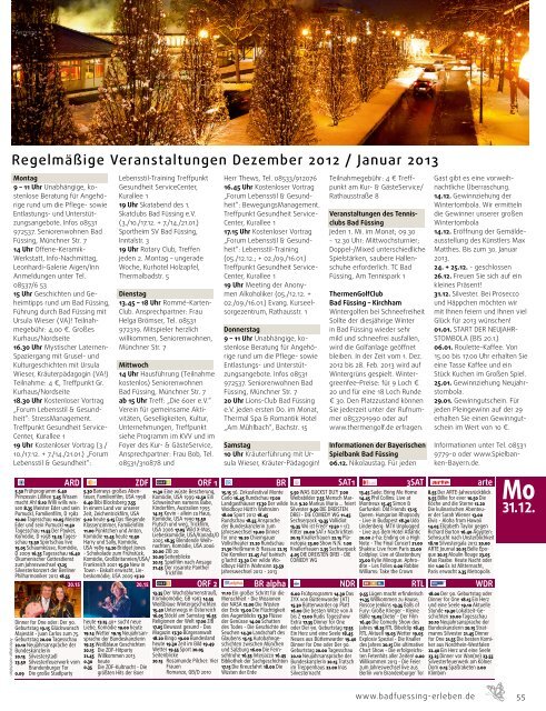 wasistlos badfüssing-magazin - Ausgabe Dez/Jan 2012/2013