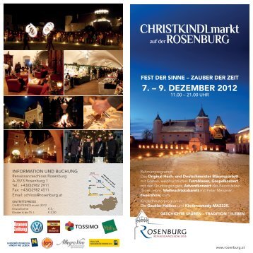 CHRISTKINDLmarkt - Rosenburg