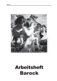 Arbeitsheft Barock - Kunst an der RS