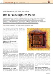 Das Tor zum Hightech-Markt - Hanspeter Schmid-Werren