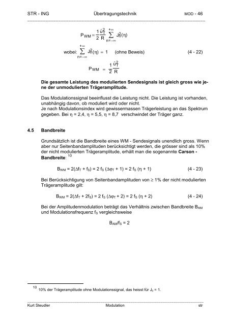 Modulation - steudler