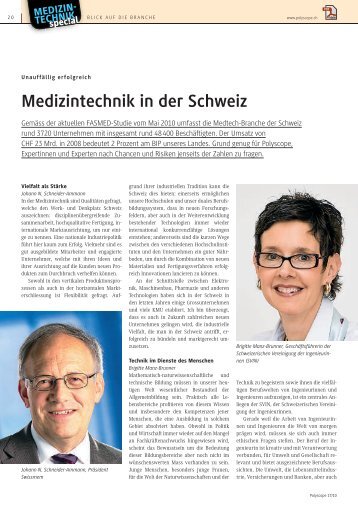 Medizintechnik in der Schweiz - Leistungs- statt ... - FASMED