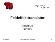 Feldeffekttransistor (PDF) - TU Berlin