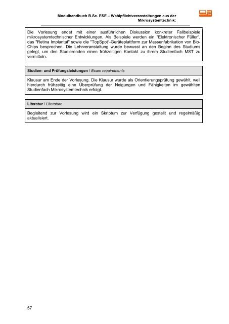 Modulhandbuch - Technische Fakultät - Albert-Ludwigs-Universität ...