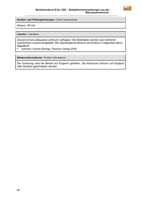 Modulhandbuch - Technische Fakultät - Albert-Ludwigs-Universität ...