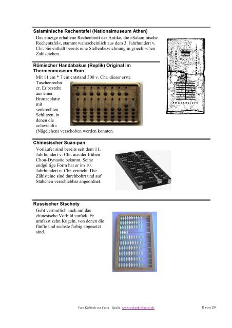 Die Entwicklung der Zahlensysteme - Geschichte der ...