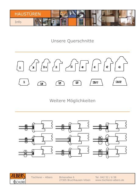 Holzhaustüren - Tischlerei Albers