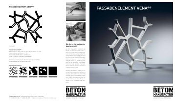 FassaDenelement Vena® - Betonmanufactur