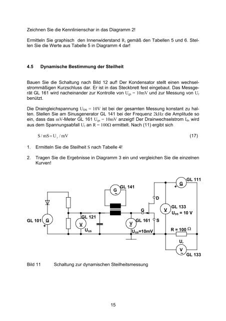 Transistor-Kennlinien