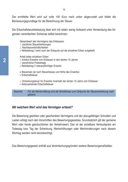 Steuertipps zur Erbschaft- und Schenkungsteuer - Ministerium der ...