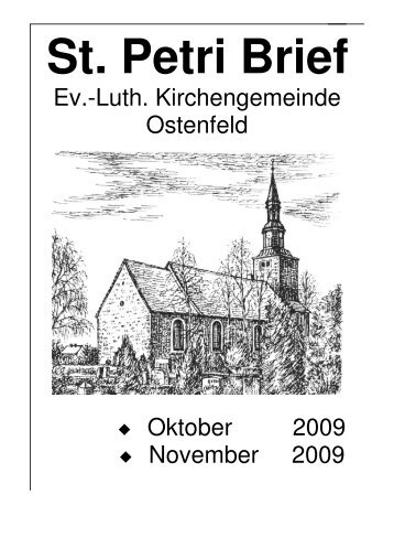 Oktober-November 2009 - Kirchengemeinde Ostenfeld