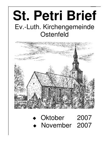 St. Petri Brief - Kirchengemeinde Ostenfeld