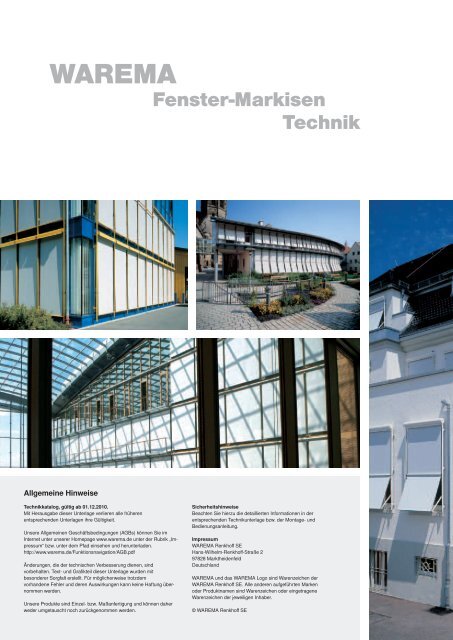 Fenster-Markisen - Finkeisen Sonnenschutz