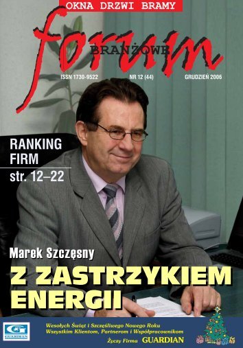 RANKING FIRM str. 12–22 - Forum Branżowe