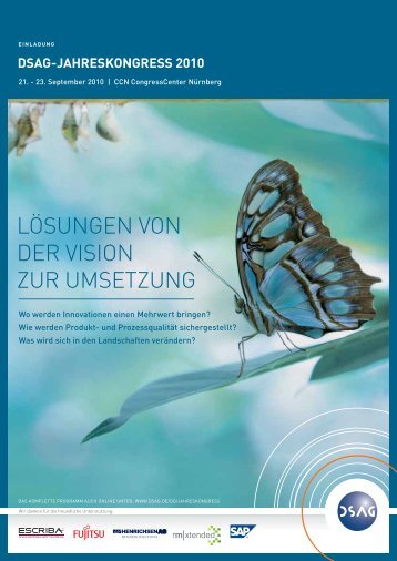 LÖSUNGEN VON DER VISION ZUR UMSETZUNG - DSAG