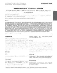 Lung cancer staging: a physiological update - Interactive ...