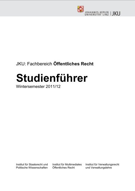 Fachbereich Öffentliches Recht - Institut für Verwaltungsrecht und ...