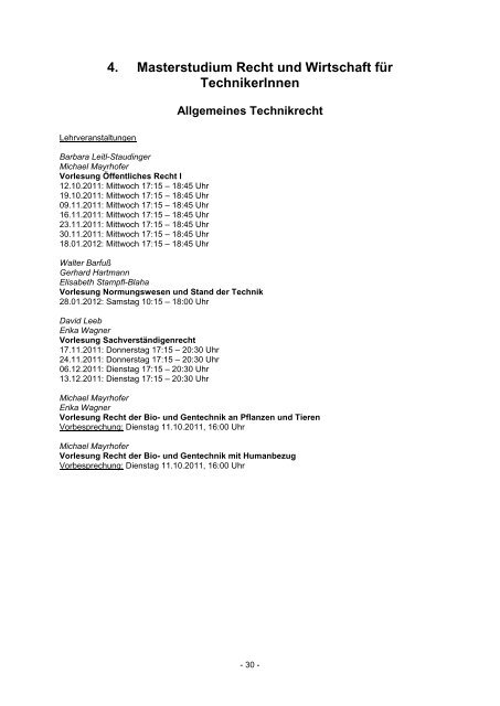 Fachbereich Öffentliches Recht - Institut für Verwaltungsrecht und ...