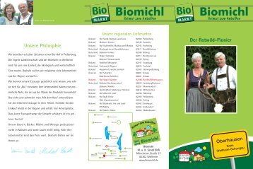 Unsere Philosphie Der Rotwild-Pionier - Biomarkt Biomichl