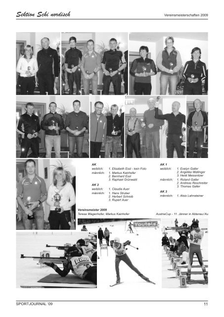 Journal 2009.qxd - Sportunion Abtenau