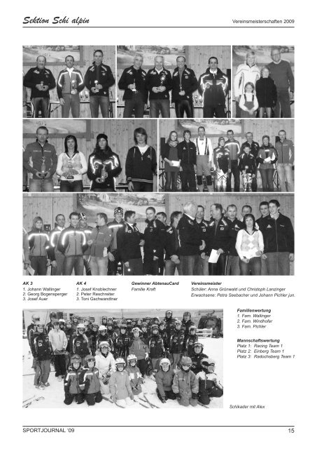 Journal 2009.qxd - Sportunion Abtenau