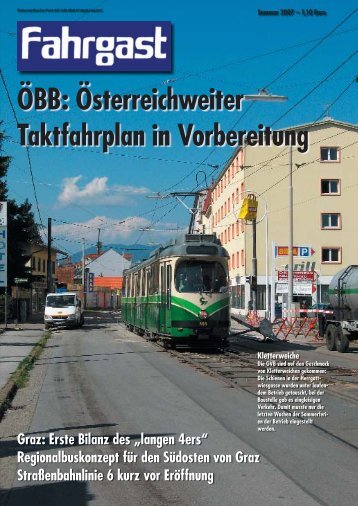 ÖBB: Österreichweiter Taktfahrplan in Vorbereitung - FAHRGAST ...