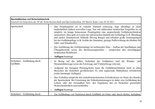 Umweltverträglichkeitsprüfung Errichtung und Betrieb ... - Vorarlberg