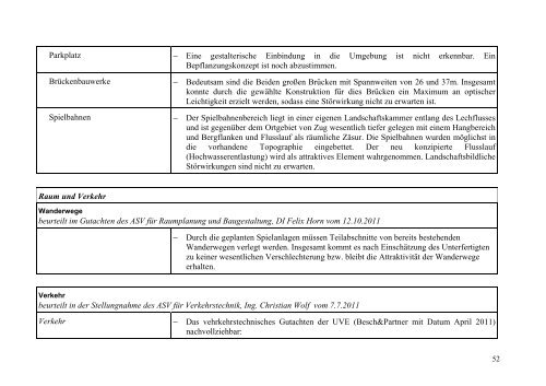 Umweltverträglichkeitsprüfung Errichtung und Betrieb ... - Vorarlberg