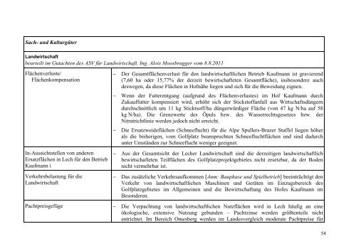 Umweltverträglichkeitsprüfung Errichtung und Betrieb ... - Vorarlberg