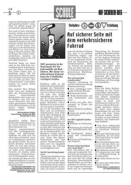 Heinz Zechner hat mich - Landesschulrat Steiermark