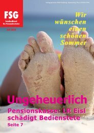 Pensionskasse - FSG GÖED Salzburg