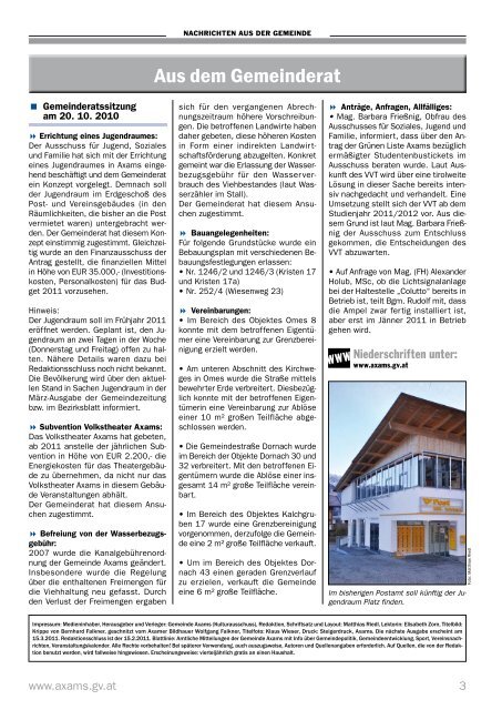 (7,09 MB) - .PDF - Gemeinde Axams - Land Tirol