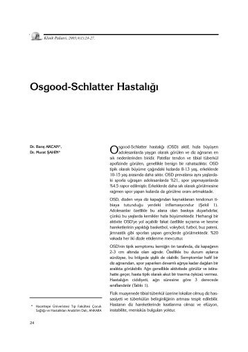 Osgood-Schlatter Hastalığı