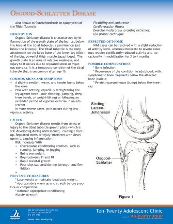 OSGOOD-SCHLATTER DISEASE - Heartland Health