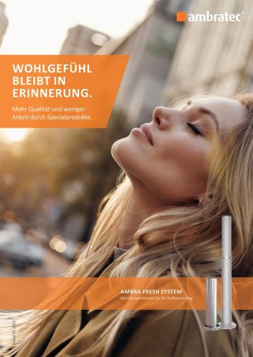 WOHLGEFÜHL BLEIBT IN ERINNERUNG - AMBRA FRESH SYSTEM