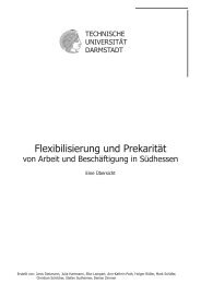 Flexibilisierung und Prekarität - Fachbereich 2 der TU Darmstadt ...