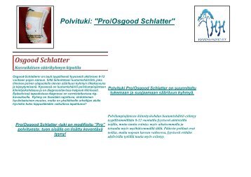 Polvituki: "Pro/Osgood Schlatter" Osgood Schlatter - vahto.net