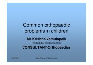 Common paediatric orthopaedic problems - Spire Healthcare