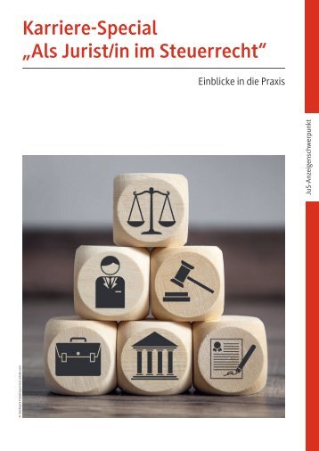 Als Jurist/in im Steuerrecht JuS 10/20