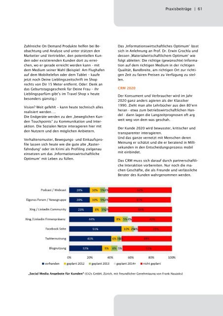 Customer Relationship Management – eine Chance für ... - Kegom