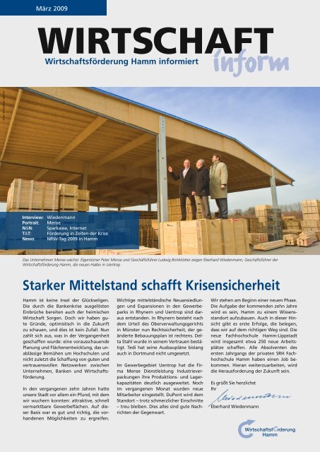 Mitgliederoase - Wirtschaftsförderung Hamm