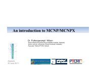 MCNPX Wilson