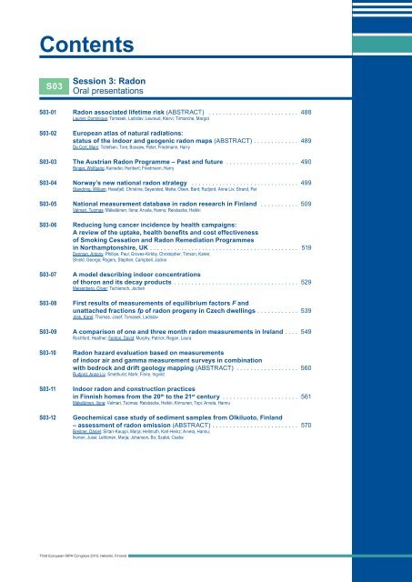 IRPA 2010 Proceedings: Contents - Third European IRPA Congress ...