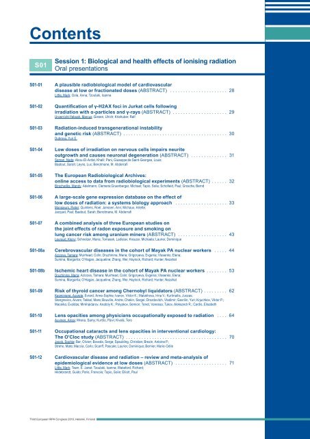 IRPA 2010 Proceedings: Contents - Third European IRPA Congress ...