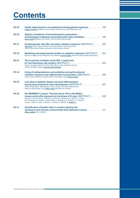 IRPA 2010 Proceedings: Contents - Third European IRPA Congress ...