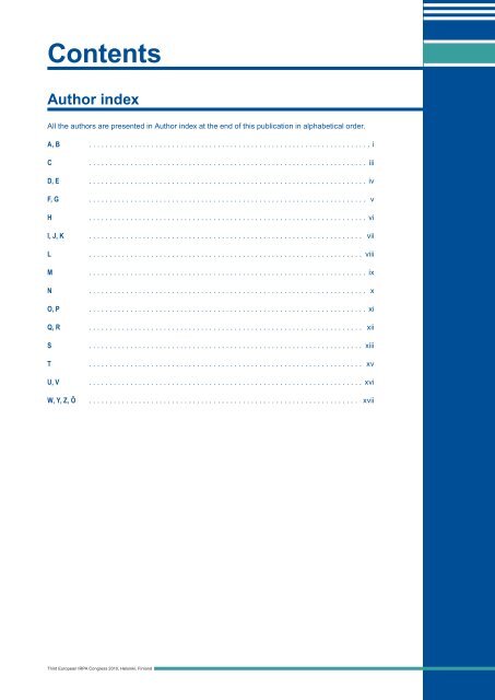 IRPA 2010 Proceedings: Contents - Third European IRPA Congress ...